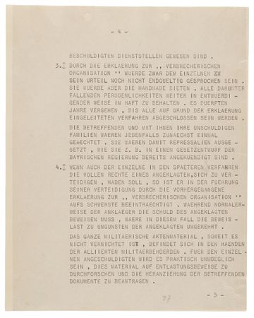 Lot #7227 Walther von Brauchitsch Partial Typed Letter Signed at Nuremberg, Defending the German General Staff - Image 4