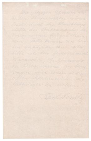 Lot #7203 Karl Dönitz Autograph Document Signed, Requesting His Attorney at Nuremberg - Image 2