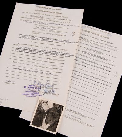 Lot #7139 Hans Frank Document Signed at Nuremberg, Requesting the 'Stroop Report' on the Destruction of the Warsaw Ghetto - Image 4