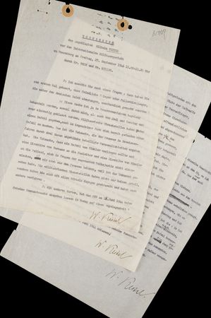 Lot #7131 Wilhelm Keitel Triple-Signed Typed