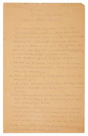 Lot #7128 Wilhelm Keitel Autograph Manuscript