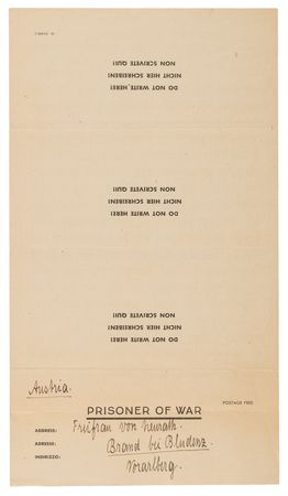 Lot #7201 Konstantin von Neurath Autograph Letter Signed from Nuremberg to His Wife, Commenting on Upheaval in Postwar Germany - Image 2