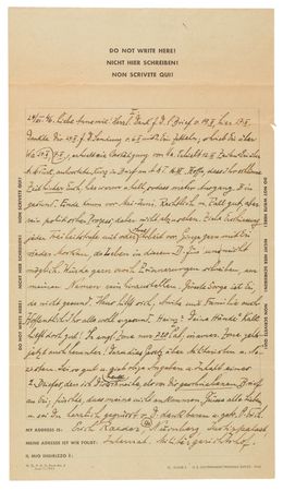 Lot #7193 Erich Raeder Autograph Letter Signed from Nuremberg Prison: 