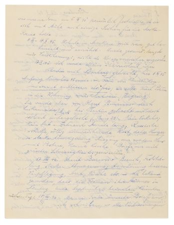 Lot #7194 Erich Raeder Autograph Letter Signed from Nuremberg on His Wife’s Soviet Detention and “Kidnapping” - Image 2