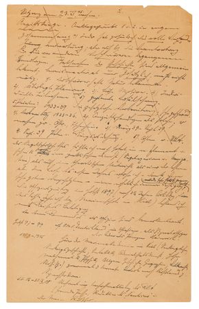 Lot #7187 Erich Raeder Autograph Manuscript Signed at Nuremberg, Outlining His Life and Naval Career - Image 2