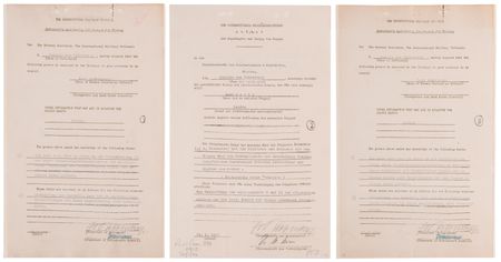 Lot #7119 Joachim von Ribbentrop (3) Documents