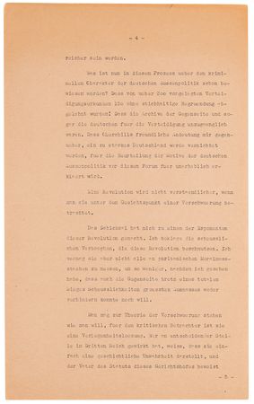 Lot #7124 Joachim von Ribbentrop Typed Manuscript Signed at Nuremberg - His Final Defense Plea - Image 4