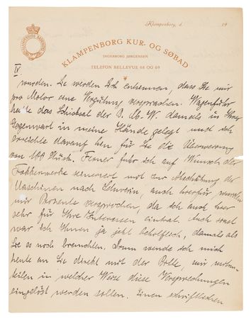 Lot #7011 Hermann Göring Autograph Letter Signed to Anthony Fokker on Promoting His Aircraft in Denmark: 