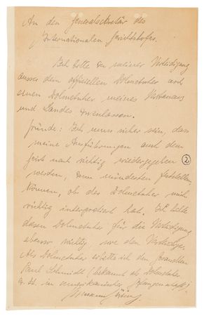 Lot #7115 Hermann Göring Autograph Letter Signed