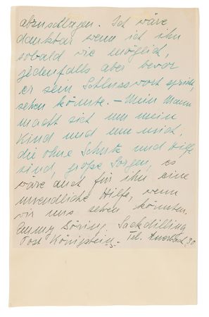 Lot #7116 Hermann Göring Document Signed at Nuremberg and Emmy Göring Autograph Letter Signed to the International Military Tribunal, Pleading for a Final Visit with Her Husband - Image 5