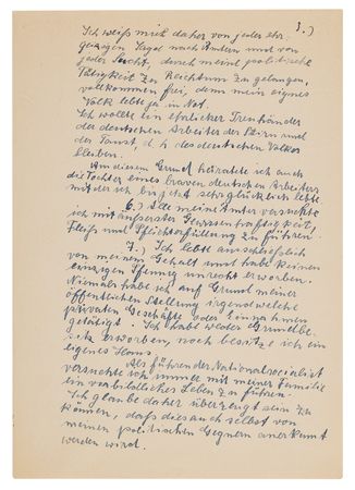 Lot #7158 Fritz Sauckel Autograph Letter Signed, Admitting His Role Over Concentration Camp Labor While Denying Knowledge of Atrocities - Image 3