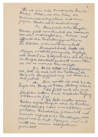 Lot #7158 Fritz Sauckel Autograph Letter Signed, Admitting His Role Over Concentration Camp Labor While Denying Knowledge of Atrocities - Image 4