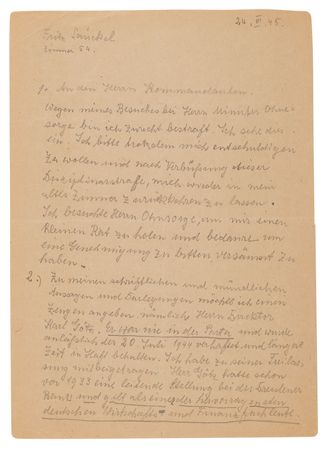 Lot #7159 Fritz Sauckel Autograph Letter Signed, Naming a Nazi Banker for His Defense - Image 1