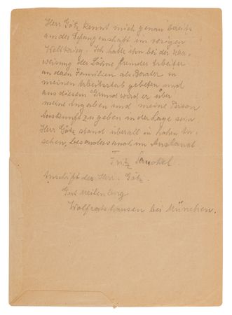 Lot #7159 Fritz Sauckel Autograph Letter Signed, Naming a Nazi Banker for His Defense - Image 2