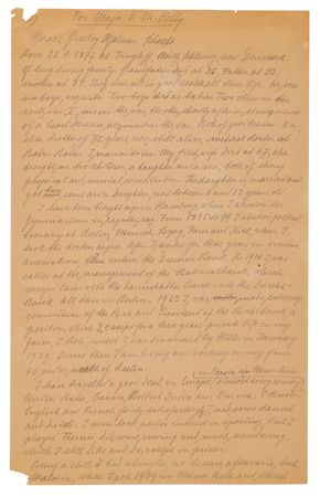 Lot #7205 Hjalmar Schacht Autograph Manuscript Signed at Nuremberg, His Autobiographical Statement for Psychiatrist Douglas Kelley - Image 1