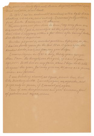 Lot #7205 Hjalmar Schacht Autograph Manuscript Signed at Nuremberg, His Autobiographical Statement for Psychiatrist Douglas Kelley - Image 2
