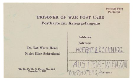 Lot #7176 Arthur Seyss-Inquart Autograph Letter Signed as Prisoner of War: 