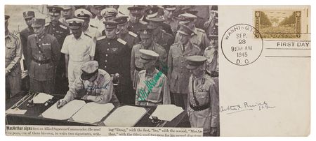 Lot #7103 Japanese Surrender: Nimitz, MacArthur,
