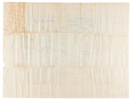 Lot #7037 D-Day British 'Top Secret' St. Aubin Defense Map (1944) - Juno and Sword Beach Areas, 28˝ x 21.5˝ - Image 2