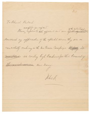 Lot #7075 Douglas MacArthur War-Dated Autograph