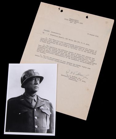 Lot #7047 George S. Patton War-Dated Typed Letter