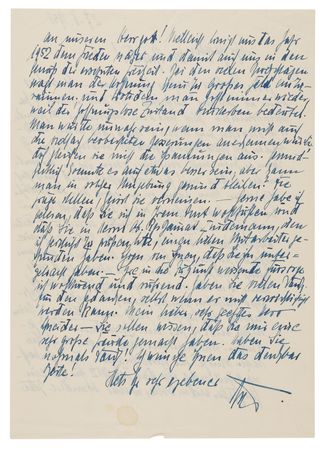 Lot #7229 Albert Kesselring Autograph Letter Signed from Werl Prison (1951) - Image 2