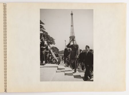 Lot #7048 Pierre Koenig’s 'Liberation of Paris' Presentation Album (1945), Featuring (50) Photographs of Leclerc’s Armored Division, Street Fighting, and Charles de Gaulle - Image 4
