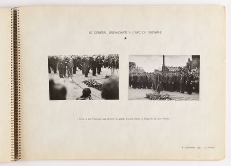 Lot #7048 Pierre Koenig’s 'Liberation of Paris' Presentation Album (1945), Featuring (50) Photographs of Leclerc’s Armored Division, Street Fighting, and Charles de Gaulle - Image 6