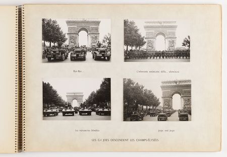 Lot #7048 Pierre Koenig’s 'Liberation of Paris' Presentation Album (1945), Featuring (50) Photographs of Leclerc’s Armored Division, Street Fighting, and Charles de Gaulle - Image 7