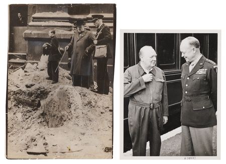 Lot #7020 Winston Churchill Lot of (9) Items, Featuring the 1940 ‘If the Invader Comes’ Leaflet and ‘Dunkirk to Berlin’ Poster Map - Image 5