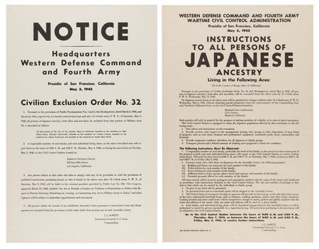 Lot #7073 Japanese American Internment (2) Western