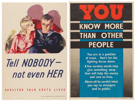 Lot #7247 British WWII (2) Information Security