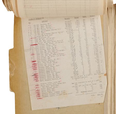 Lot #7077 Iwo Jima 5th Marine Division Archive of (120+) Pages of Top Secret Invasion Plans, Intelligence Reports, Maps, and Battlefield Ammunition Records - Image 14