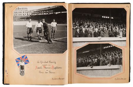 Lot #7049 Pierre Koenig’s General Staff Hand-Painted Liberation of Paris Album (123 Photographs), Featuring Eisenhower’s September 1944 Visit - Image 5