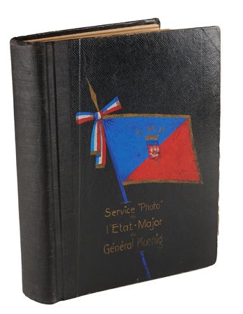 Lot #7049 Pierre Koenig’s General Staff Hand-Painted Liberation of Paris Album (123 Photographs), Featuring Eisenhower’s September 1944 Visit - Image 7