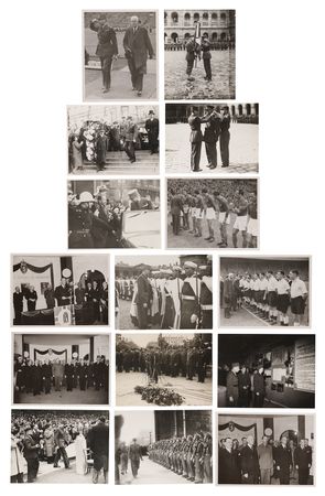 Lot #7049 Pierre Koenig’s General Staff Hand-Painted Liberation of Paris Album (123 Photographs), Featuring Eisenhower’s September 1944 Visit - Image 8