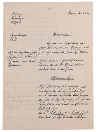 Lot #7026 Erwin Rommel Signed and Annotated 1932 Infantry School Training Report, with His Handwritten Tactical Critiques of a Cadet’s Combat Exercise - Image 1