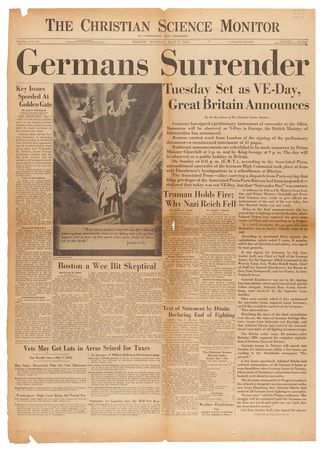 Lot #7057 Victory in Europe Day: Christian Science