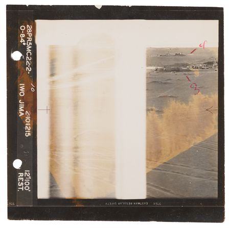Lot #7079 Iwo Jima Collection of (39) Reconnaissance Photographs, With Combat Team 26 and USS Hocking Markings - Image 5