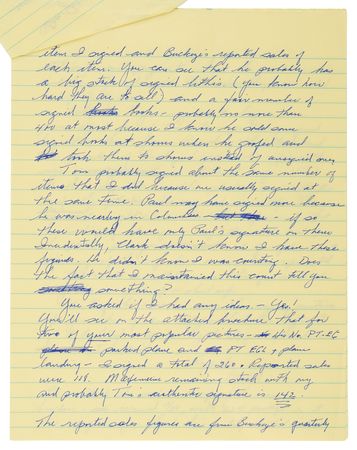 Lot #7093 Enola Gay: Theodore 'Dutch' Van Kirk (2) Signed Letters - Image 2