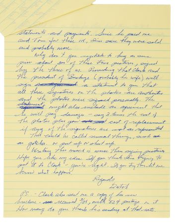 Lot #7093 Enola Gay: Theodore 'Dutch' Van Kirk (2) Signed Letters - Image 3