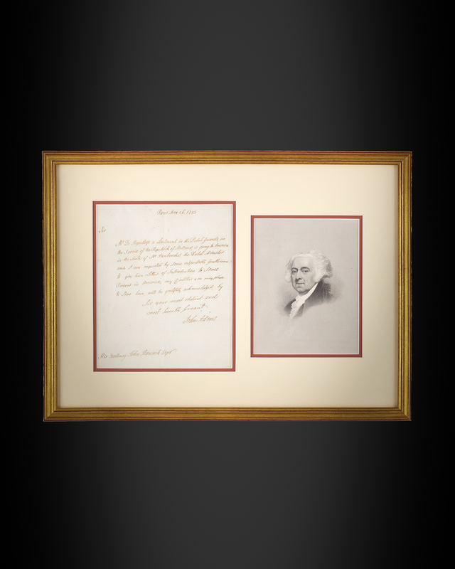 Lot 8028 John Adams Revolutionary War-Dated Autograph Letter Signed to John Hancock, Written While Finalizing the Treaty of Paris Ending the Revolutionary War