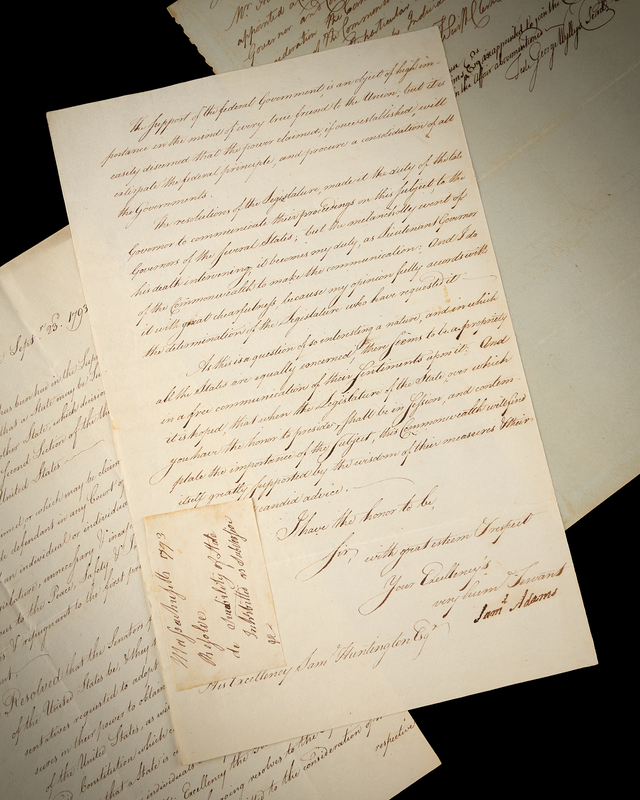 Lot 8061 Samuel Adams Letter Signed on His First Day as Governor of Massachusetts on 