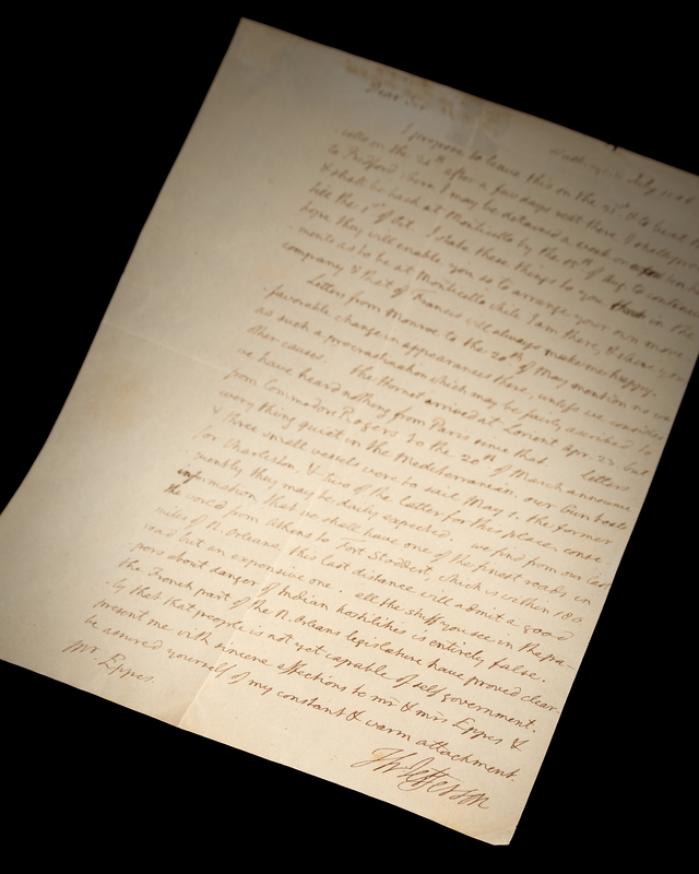 Lot 8072 Thomas Jefferson Autograph Letter Signed as President, Discussing Western Expansion and Dismissing Reports of Indian Hostilities as 