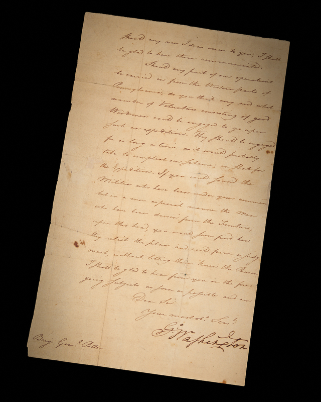 Lot 8017 George Washington Revolutionary War-Dated Letter Signed to Brig. Gen. Potter, Planning a War 