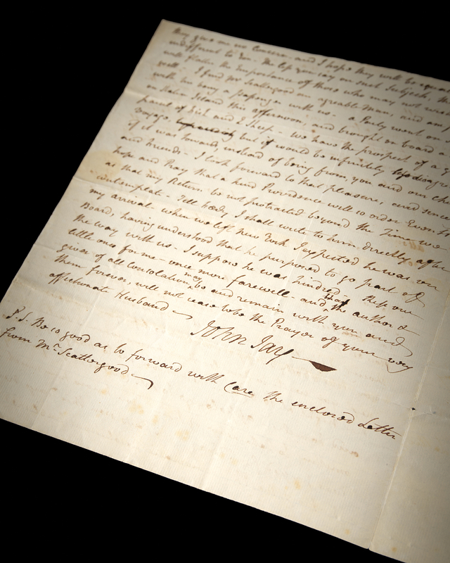 Lot 8062 John Jay Autograph Letter Signed, Writing Home While En Route to London to Negotiate the Jay Treaty