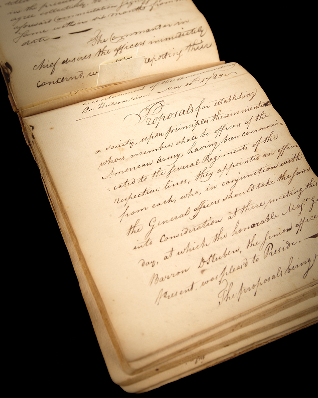 Lot 8019 Washington Headquarters: Orderly Book of the 3rd Massachusetts Regiment with the Newburgh Address and Proclamation of Peace (1782-1783)