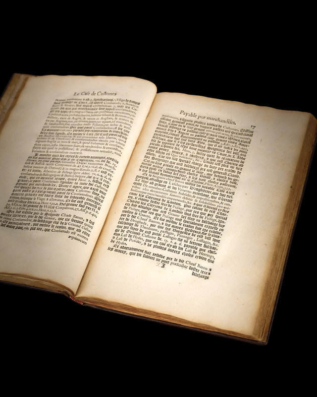 Lot 8050 Thomas Jefferson’s Copy of Sir John Davies’ Le Premier Report (Dublin, 1615), Retaining His Characteristic “TJ” Ownership Markings, Descended from the Library of Sir John and Peyton Randolph