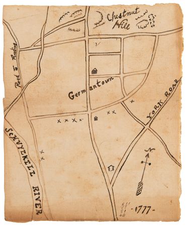 Lot #8036 Revolutionary War (4) Hand-Drawn Maps - Image 2