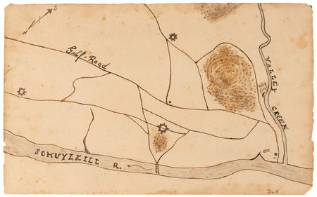 Lot #8036 Revolutionary War (4) Hand-Drawn Maps - Image 4